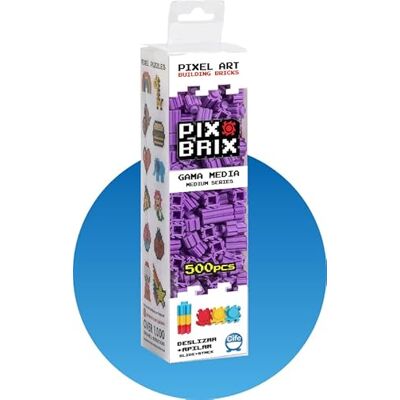Cefa Toys PIX Brix Pixel-Art Set, 500 stuks, PURPURAS, middelgroot, kleur (57004) Cefa Toys PIX Brix Pixel-Art Set, 500 stuks, PURPURAS, middelgroot, kleur (57004)