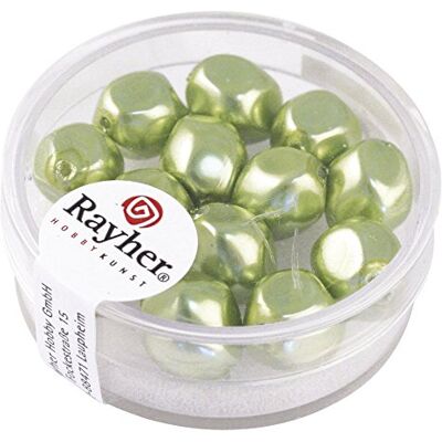 Rayher Renaissance parel, 9 mm, blik 13 stuks, jade Rayher Renaissance parel, 9 mm, blik 13 stuks, jade