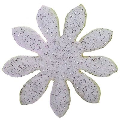 Petra's Bastel News Petra's Knutsel-News 100x Marrite 30 mm, glittervilt, eenzijdig glitter, fliz, wit, 18 x 12 x 5 cm Petra's Bastel News Petra's Knutsel-News 100x Marrite 30 mm, glittervilt, eenzijdig glitter, fliz, wit, 18 x 12 x 5 cm