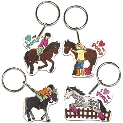 Rayher HOBBY 75354000 krimpfolie set My Pony, 4 motieven met sleutelring, 8-delig Rayher HOBBY 75354000 krimpfolie set My Pony, 4 motieven met sleutelring, 8-delig