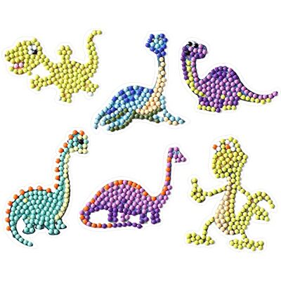 Pracht Creatives Hobby Diamond Painting stickerset, motief dinosaurussen, knutselset voor het ontwerpen van stickers met glittersteentjes, voor kinderen vanaf 5 jaar Pracht Creatives Hobby Diamond Painting stickerset, motief dinosaurussen, knutselset voor het ontwerpen van stickers met glittersteentjes, voor kinderen vanaf 5 jaar