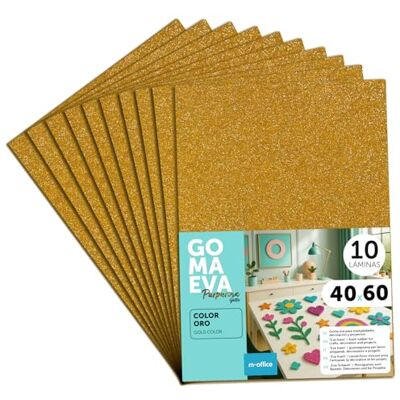 m-office Schuimrubberen platen met glitter, 40 x 60 cm, kleurrijke EVA-schuim knutselplaten voor kinderen, doe-het-zelf, school, decoratie en kunstprojecten, ideaal als knutselpapier, schuimrubber met m-office Schuimrubberen platen met glitter, 40 x 60 cm, kleurrijke EVA-schuim knutselplaten voor kinderen, doe-het-zelf, school, decoratie en kunstprojecten, ideaal als knutselpapier, schuimrubber met