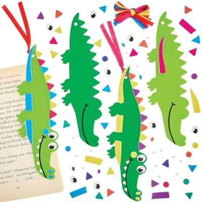 Baker Ross FN192 Krokodil Mix & Match Bladwijzer Sets Set van 8, Wereld Boeken Dag Sets, Bladwijzers maken voor kinderen Baker Ross FN192 Krokodil Mix & Match Bladwijzer Sets Set van 8, Wereld Boeken Dag Sets, Bladwijzers maken voor kinderen