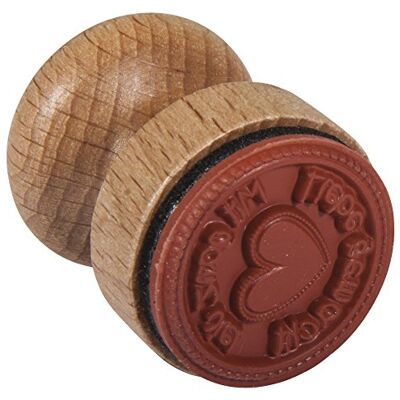 Rayher Hobby 28855000 stempel "Met liefde", diameter 3 cm Rayher Hobby 28855000 stempel "Met liefde", diameter 3 cm