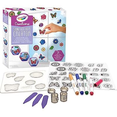 CRAYOLA Creations, Set Zonnevanger Stickers, Creatieve Activiteit en Cadeau voor Meisjes, vanaf 8 jaar CRAYOLA Creations, Set Zonnevanger Stickers, Creatieve Activiteit en Cadeau voor Meisjes, vanaf 8 jaar
