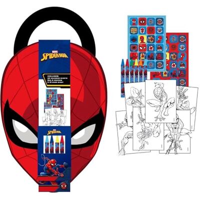 CERDÁ LIFE'S LITTLE MOMENTS Spiderman-album, kleurrijk, kinderboek met stickers, kleuren en schildersjablonen voor Spiderman, ideaal voor kinderen CERDÁ LIFE'S LITTLE MOMENTS Spiderman-album, kleurrijk, kinderboek met stickers, kleuren en schildersjablonen voor Spiderman, ideaal voor kinderen
