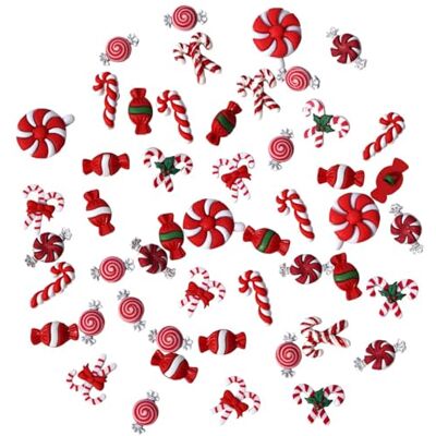 Buttons Galore Candy Cane Super Value Pack Knopen Knoppen, Rood 50 Pack Buttons Galore Candy Cane Super Value Pack Knopen Knoppen, Rood 50 Pack