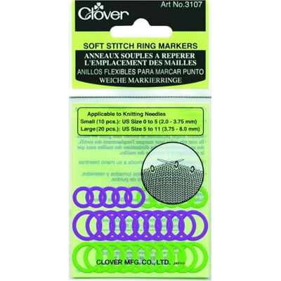 Clover CL3107 Stekenmarkeerders ring zacht 30st Clover CL3107 Stekenmarkeerders ring zacht 30st