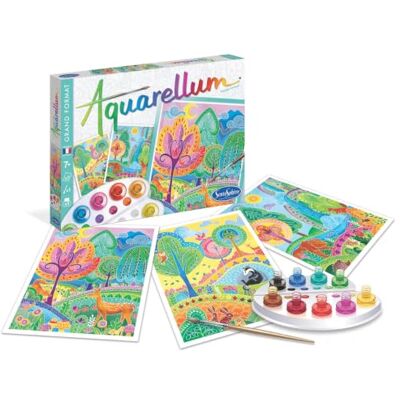 Sentosphère Aquarellum Prachtige landschappen Aquarelschilderset Creatieve activiteit met 3 schilderijen 32,5 x 25 cm Inclusief 9 schilderijen 7 tot 99 jaar Gemaakt in Frankrijk -6404 Sentosphère Aquarellum Prachtige landschappen Aquarelschilderset Creatieve activiteit met 3 schilderijen 32,5 x 25 cm Inclusief 9 schilderijen 7 tot 99 jaar Gemaakt in Frankrijk -6404