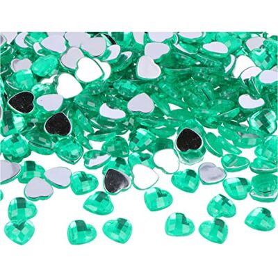 Innspiro Z2301005 Groene hartvormige decoratieve acrylstenen - Decoratie Type Innspiro Z2301005 Groene hartvormige decoratieve acrylstenen - Decoratie Type