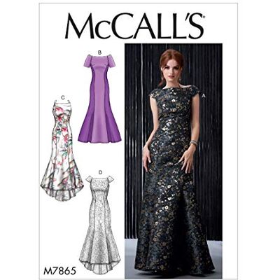 McCall's 7865A5 - Avondjurk met sleep - Nauwsluitend McCall's 7865A5 - Avondjurk met sleep - Nauwsluitend