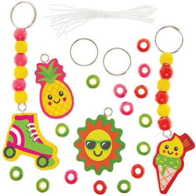 Baker Ross FN418 Zomer Sleutelhanger & Zakhanger Sets Set van 4, Sleutelhanger knutselen voor kinderen Baker Ross FN418 Zomer Sleutelhanger & Zakhanger Sets Set van 4, Sleutelhanger knutselen voor kinderen