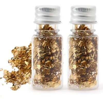Cheerhom 2 flessen eetbare bladgouden bladeren, multifunctioneel goudfoliepapier, decoratiefolie voor het knutselen, levensmiddelen, cake, bakken, taarten, decoratieve folie Cheerhom 2 flessen eetbare bladgouden bladeren, multifunctioneel goudfoliepapier, decoratiefolie voor het knutselen, levensmiddelen, cake, bakken, taarten, decoratieve folie