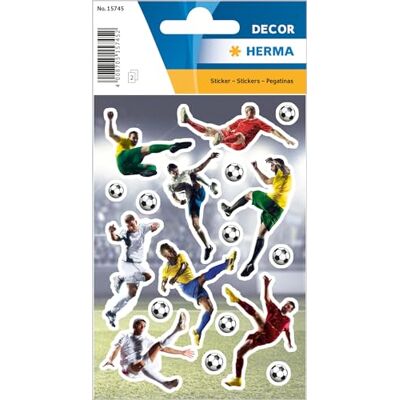 HERMA 15745 Stickers voetbal glitter klein groot, 36 stuks, sportstickers met voetbalmotief, kinderetiketten voor fotoalbum, dagboek, poëziealbum, scrapbooking, verjaardag, decoratie, brieven, HERMA 15745 Stickers voetbal glitter klein groot, 36 stuks, sportstickers met voetbalmotief, kinderetiketten voor fotoalbum, dagboek, poëziealbum, scrapbooking, verjaardag, decoratie, brieven,