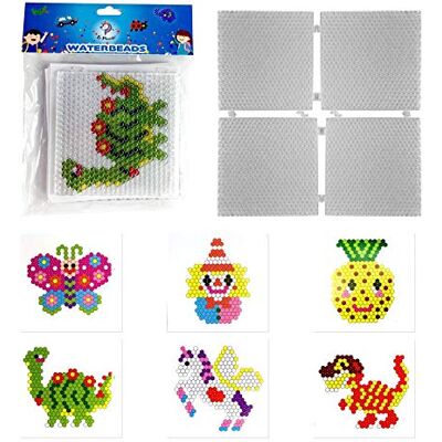 La Manuli 4x Sjablonen voor Waterkralen, Waterparels + 6x Patronen Vlinder, Clown, Ananas, Eenhoorn, 2x Dinosaurus La Manuli 4x Sjablonen voor Waterkralen, Waterparels + 6x Patronen Vlinder, Clown, Ananas, Eenhoorn, 2x Dinosaurus
