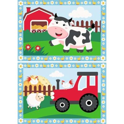 Ravensburger CreArt 23947 Op de boerderij schilderij op nummer voor kinderen vanaf 5 jaar, schilderset met lijst, penseel en acrylverf, cadeau voor meisjes en jongens Ravensburger CreArt 23947 Op de boerderij schilderij op nummer voor kinderen vanaf 5 jaar, schilderset met lijst, penseel en acrylverf, cadeau voor meisjes en jongens