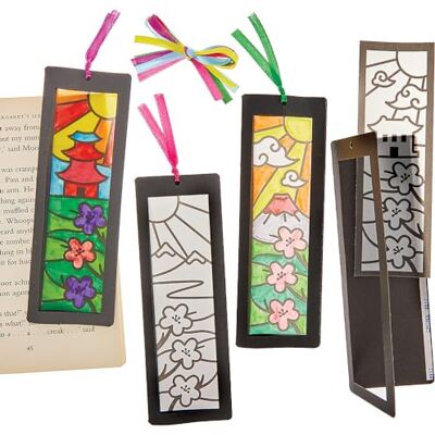 Baker Ross FN031 Japanse Tuin Kleurplaten Set van 10, Wereld Boeken Dag Sets, Bladwijzers maken voor kinderen Baker Ross FN031 Japanse Tuin Kleurplaten Set van 10, Wereld Boeken Dag Sets, Bladwijzers maken voor kinderen