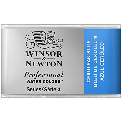 Winsor & Newton 0100137 Professional Water Colour, fijnste kunstenaars aquarelverf met de hoogst mogelijke pigmentatie, uitstekende lichtechtheid Hele Nap, Cerulean Blue Winsor & Newton 0100137 Professional Water Colour, fijnste kunstenaars aquarelverf met de hoogst mogelijke pigmentatie, uitstekende lichtechtheid Hele Nap, Cerulean Blue