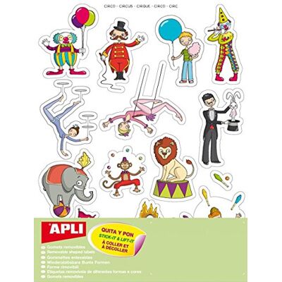 APLI Kids Stickers circus 45 stuks APLI Kids Stickers circus 45 stuks