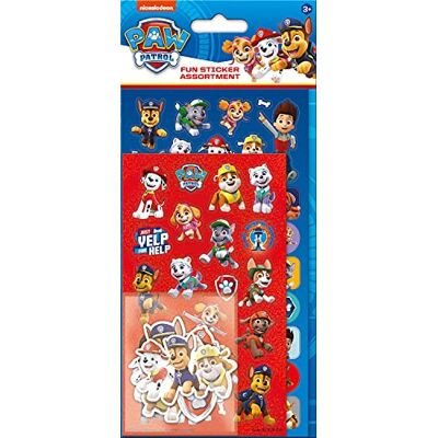 Paper Projects Paw Patrol assortiment stickerpakket Inclusief 3 soorten stickers Perfect voor decoratie en scrapbooking, blauw/rood, 24,5 cm x 11 cm Paper Projects Paw Patrol assortiment stickerpakket Inclusief 3 soorten stickers Perfect voor decoratie en scrapbooking, blauw/rood, 24,5 cm x 11 cm