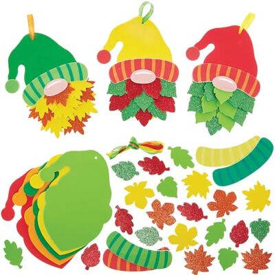 Baker Ross FN303 Herfst Gonks Mix en Match Decoratiesets Set van 5, Knutselen voor Kinderen Baker Ross FN303 Herfst Gonks Mix en Match Decoratiesets Set van 5, Knutselen voor Kinderen