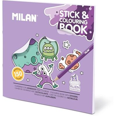 MILAN ® Kleurboek met stickers "Alien invasion MILAN ® Kleurboek met stickers "Alien invasion