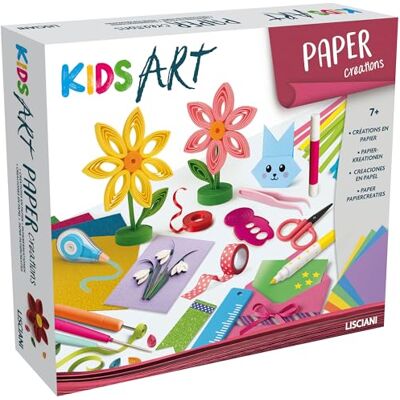 Liscianigiochi Lisciani Kids Art Paper Creations Creatieve Papier Kit voor Kinderen 7 tot 12 jaar Knutselactiviteit Papier & Quilling 20 Gekleurde Vellen Washi Tape Schaar & Lijm Liscianigiochi Lisciani Kids Art Paper Creations Creatieve Papier Kit voor Kinderen 7 tot 12 jaar Knutselactiviteit Papier & Quilling 20 Gekleurde Vellen Washi Tape Schaar & Lijm