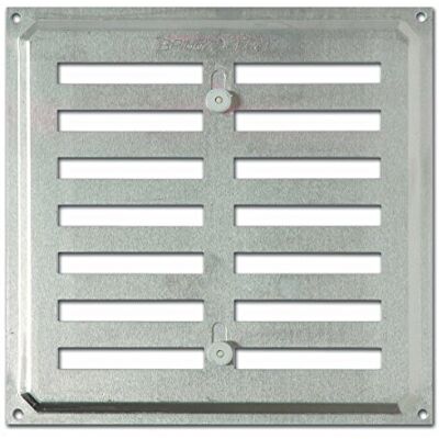Brinox - With Shutter Aluminium 17x17 Cm - Ventilation Grille Brinox - With Shutter Aluminium 17x17 Cm - Ventilation Grille