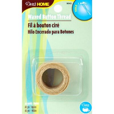 Dritz Home 9043 Waxed Button Thread, 20 yards Dritz Home 9043 Waxed Button Thread, 20 yards