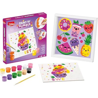 Maped Creativ Cupcake Multifood Nummer Verf Set - Verfspakket Maped Creativ Cupcake Multifood Nummer Verf Set - Verfspakket