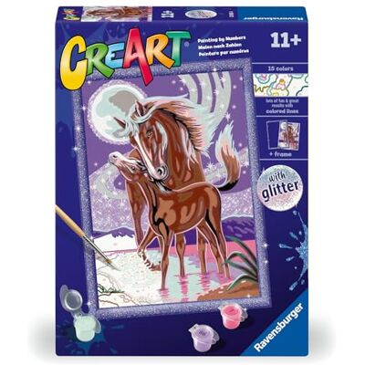 Ravensburger Creart Serie D Classic - Giumenta Con Puledro - Puzzel Ravensburger Creart Serie D Classic - Giumenta Con Puledro - Puzzel