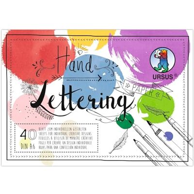 Ursus 2498 64 99 Handletteringpapier "Kleurrijk", 40 vellen, DIN A6, 190 g/m² letterkarton in 15 kleuren, knutselpapier voor individuele ontwerpen, doe-het-zelf & decoratie Ursus 2498 64 99 Handletteringpapier "Kleurrijk", 40 vellen, DIN A6, 190 g/m² letterkarton in 15 kleuren, knutselpapier voor individuele ontwerpen, doe-het-zelf & decoratie