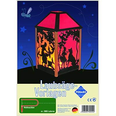 Pebaro Bladzaagsjabloon van multiplex motief lantaarn, hout, DIN A4 Pebaro Bladzaagsjabloon van multiplex motief lantaarn, hout, DIN A4