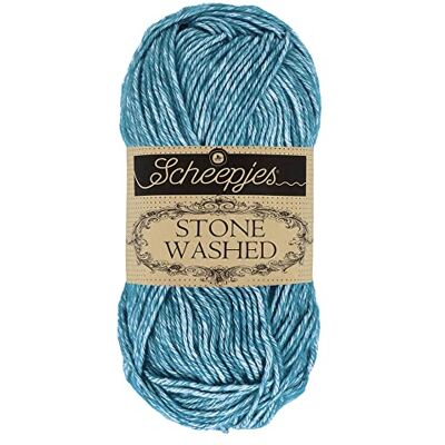 Scheepjes Stone Washed Garn Mix 805 Blue Apatite - Garen Scheepjes Stone Washed Garn Mix 805 Blue Apatite - Garen