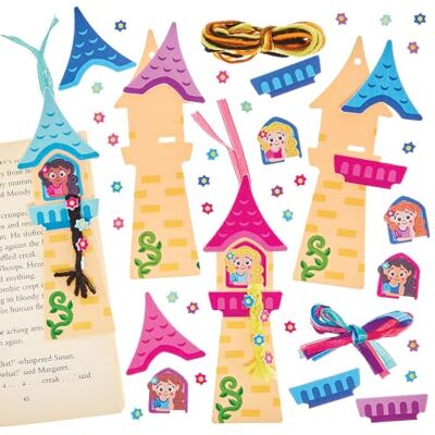 Baker Ross FN186 Rapunzel Boekenlegger Kits Set van 6, Wereld Boeken Dag Kits, Boekenlegger Maken voor Kinderen Baker Ross FN186 Rapunzel Boekenlegger Kits Set van 6, Wereld Boeken Dag Kits, Boekenlegger Maken voor Kinderen