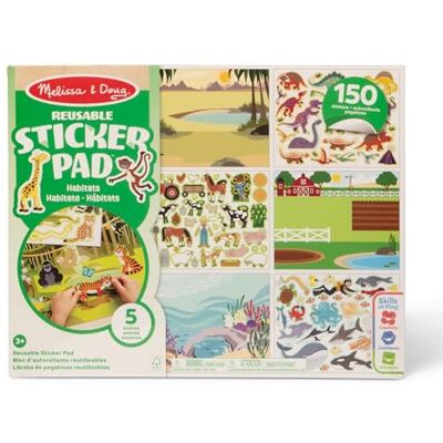 Melissa & Doug Herbruikbare Stickervel - Habitats - 150+ Stickers Melissa & Doug Herbruikbare Stickervel - Habitats - 150+ Stickers