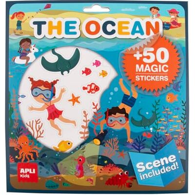 APLI Kids 19375 Set met verwijderbare stickers met podium voor kinderen vanaf 3 jaar, thema oceaan APLI Kids 19375 Set met verwijderbare stickers met podium voor kinderen vanaf 3 jaar, thema oceaan