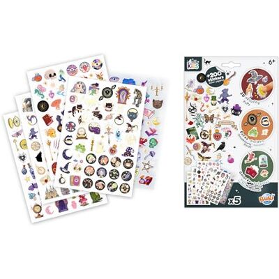 Buki France Fantastische stickertas – 200+ stickers universum – 5 vellen A5, waarvan goud en pluizig – vanaf 6 jaar – BUKI Frankrijk – FK020 Buki France Fantastische stickertas – 200+ stickers universum – 5 vellen A5, waarvan goud en pluizig – vanaf 6 jaar – BUKI Frankrijk – FK020