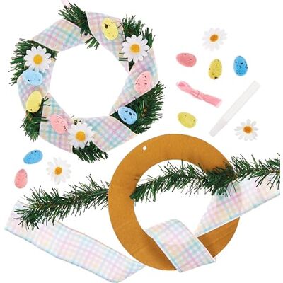 Baker Ross FX974 Paaskrans 1 kit, Paaskrans knutselsets voor kinderen Baker Ross FX974 Paaskrans 1 kit, Paaskrans knutselsets voor kinderen