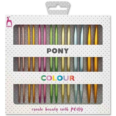 Pony Colour Interchangeable Needle Set 14cm 3-7mm Polka Dot 1pc Pony Colour Interchangeable Needle Set 14cm 3-7mm Polka Dot 1pc