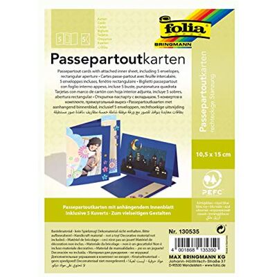 folia 130535 passepartouts met rechthoekige stans, ca. 10,5 x 15 cm, 5 kaarten (220 g/m²) en enveloppen, koningsblauw ideaal voor uitnodigingen, felicitatie- of wenskaarten folia 130535 passepartouts met rechthoekige stans, ca. 10,5 x 15 cm, 5 kaarten (220 g/m²) en enveloppen, koningsblauw ideaal voor uitnodigingen, felicitatie- of wenskaarten