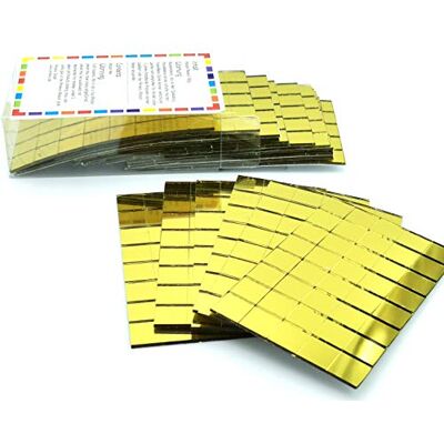 Armena 2601015g Glasmozaïek goud spiegelglasmozaïek voor kunst en kracht zelfklevend mozaïek 10 x 10 mm dikte 1,5 mm 18 mat totaal 720 stuks, 10 x 10 mm Armena 2601015g Glasmozaïek goud spiegelglasmozaïek voor kunst en kracht zelfklevend mozaïek 10 x 10 mm dikte 1,5 mm 18 mat totaal 720 stuks, 10 x 10 mm