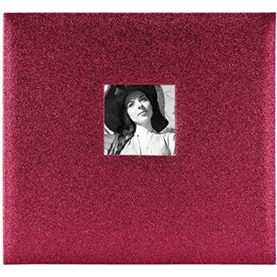 MCS Uitbreidbaar glitter-scrapbookalbum, met 10 pagina’s van 30,5 x 30,5 cm, fotokader op de omslag en een totaalformaat van 34,3 x 31,8 cm, wijnrood MCS Uitbreidbaar glitter-scrapbookalbum, met 10 pagina’s van 30,5 x 30,5 cm, fotokader op de omslag en een totaalformaat van 34,3 x 31,8 cm, wijnrood