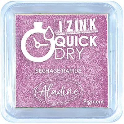 Aladine Izink Quick Dry stempelkussen, 5 x 5 cm, pastelviolet Aladine Izink Quick Dry stempelkussen, 5 x 5 cm, pastelviolet