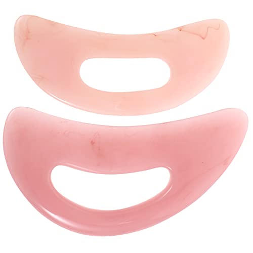 GLEAVI Hulpmiddelen Gereedschap 2 Stks Gua Sha Massage Tool Met Handvat Hars Gua Sha Schrapen Tool Voor Nek Gezicht Been Massage Cellulitis Remover Gezichtshulpmiddelen