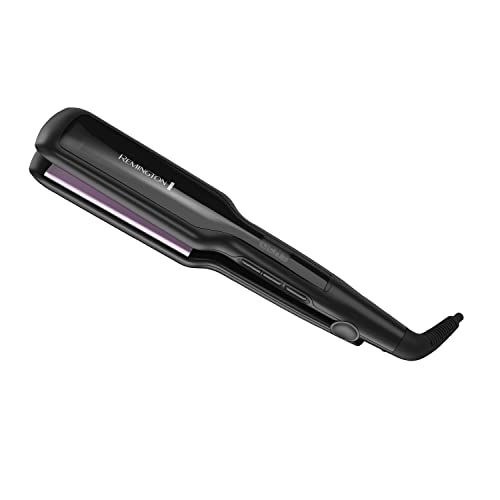 Remington S5520 Wide Digital Anti-Static Ceramic Hair Straightener, 1 ¾-Inch, Paars