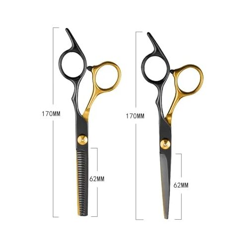 KUSAGA Professionele kapperskapper Haarschaar Scharenset, Haarknipset Haar dunner wordend kapsel Kapper Haar knippen Trimmen Scheermesrand Haarknipset Haar dunner wordend kapsel (Size : C)