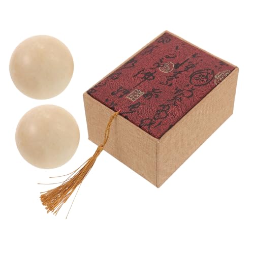 PartyKindom 1 Set Jade fitnesshandbal Chinese stressballen jade handballen massagebal home decor handballen masseren handige handballen Rijst Topaas rol de bal kleine bal