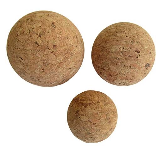 Mina-Industries Lot de 2 boules en liège 3 cm ou 4 cm ou 5 cm (2 pièces de 3 cm)