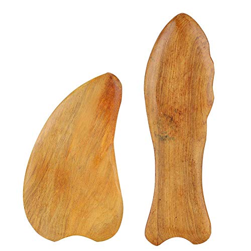 Qkissi Qkiss Houten schaafplank gezicht nekmassage spierpijnverlichting Gua Sha Tools voor een gezonde lichaamsverzorging (01)